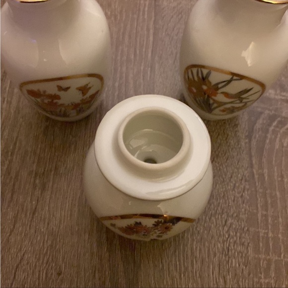 Japanese gold art bundle small bud vases. Beautiful Fine China - Picture 5 of 8